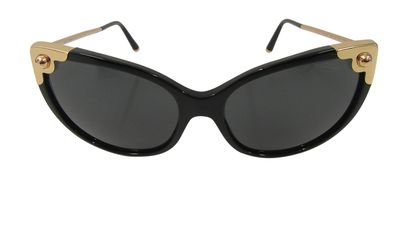 Dolce and Gabbana Gafas de Sol, 40&euro;, Accesorios, Negro/Oro, Plástico - Acrílico, Vista frontal